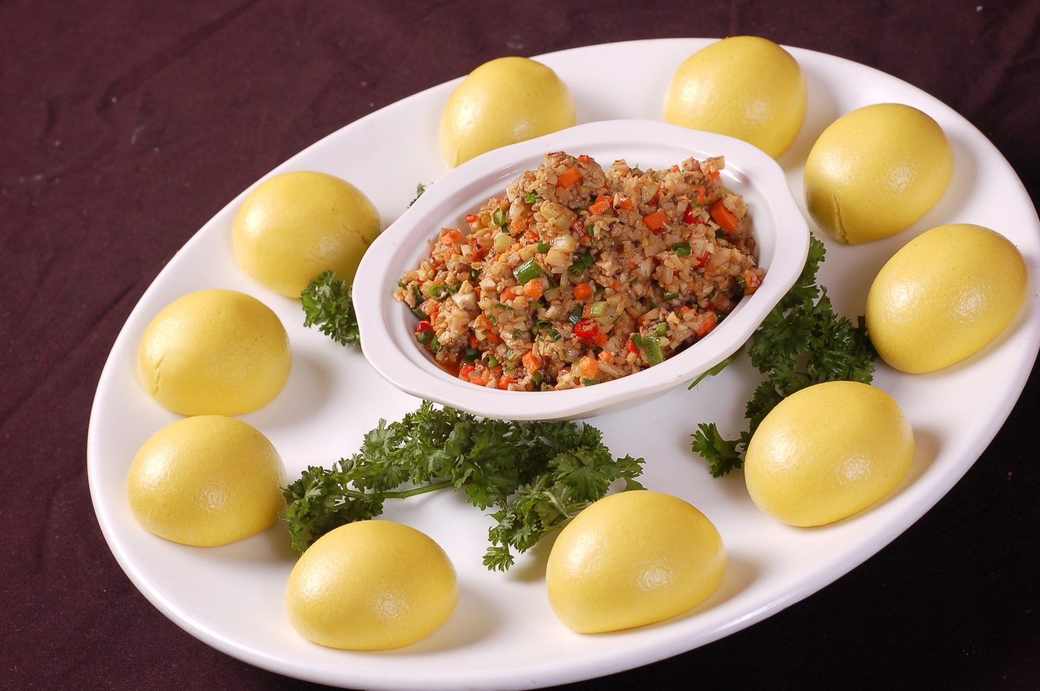 高清图片餐饮美食川菜菌香杂粮包咸鲜味高清图片