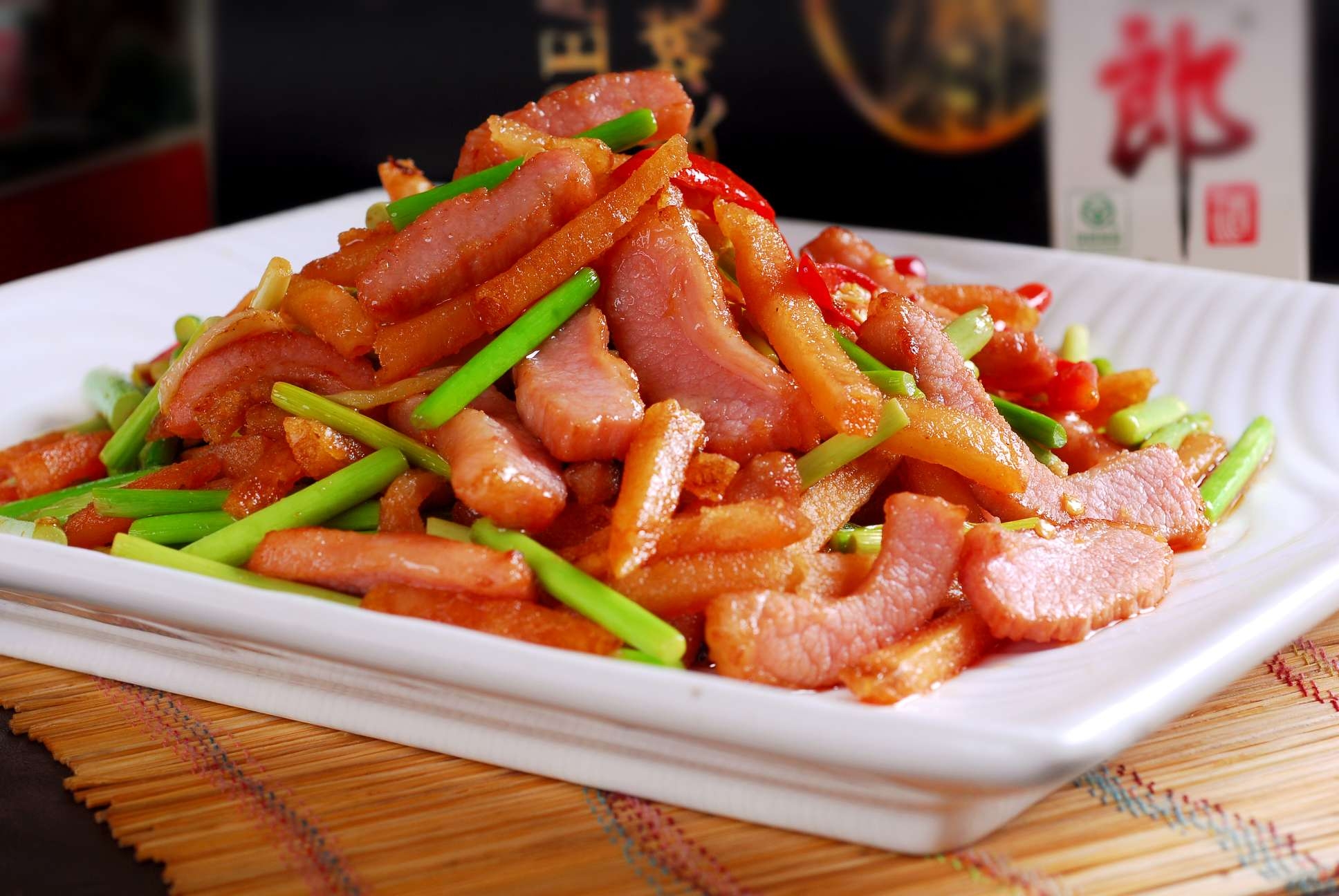 餐饮美食薯条蒜香肉宣传图片灯箱