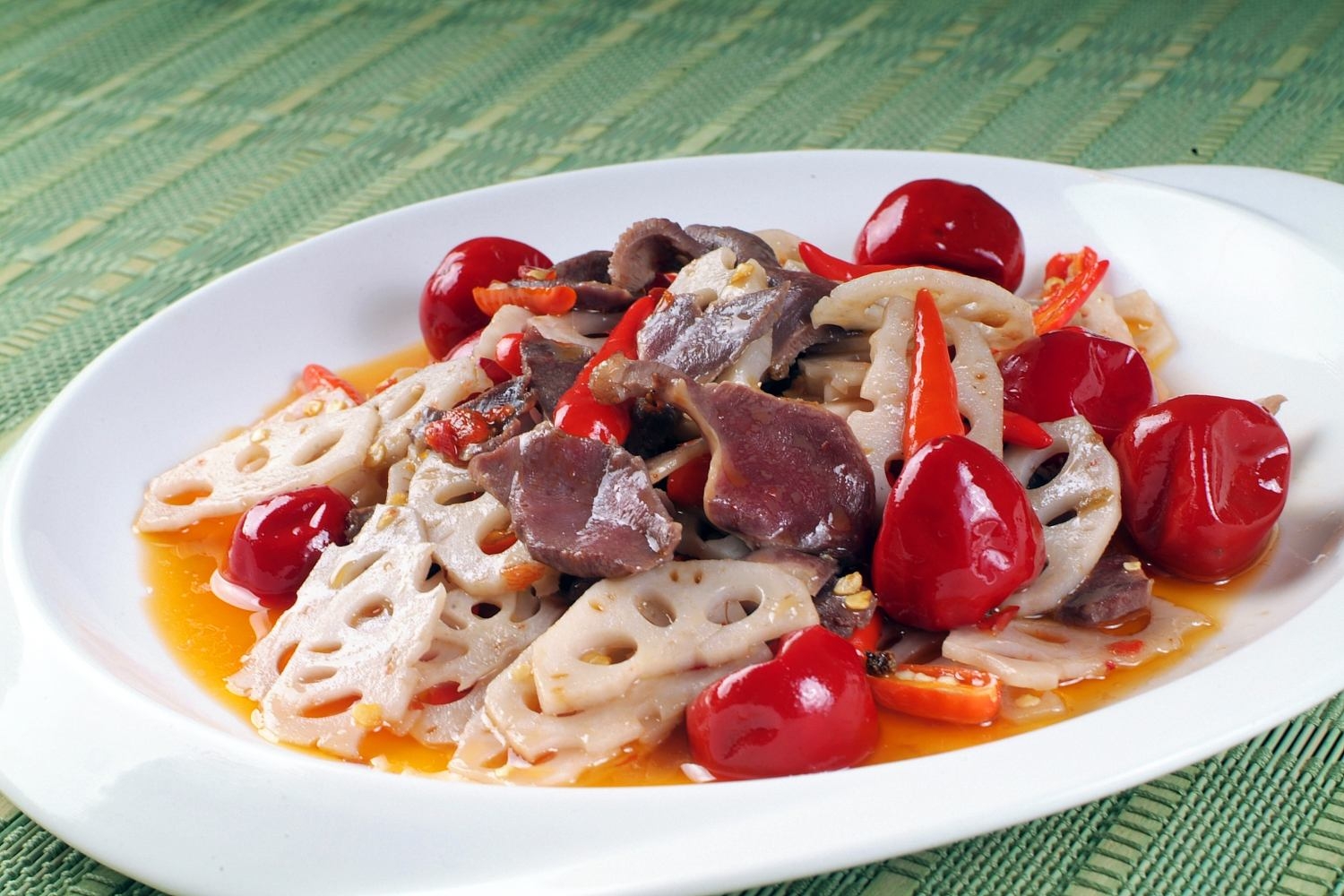 泡藕鸭胗高清图片