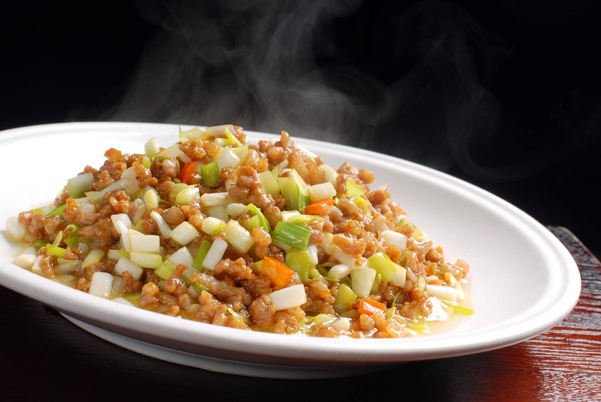 餐饮美食韭黄渣渣肉宣传图片灯箱