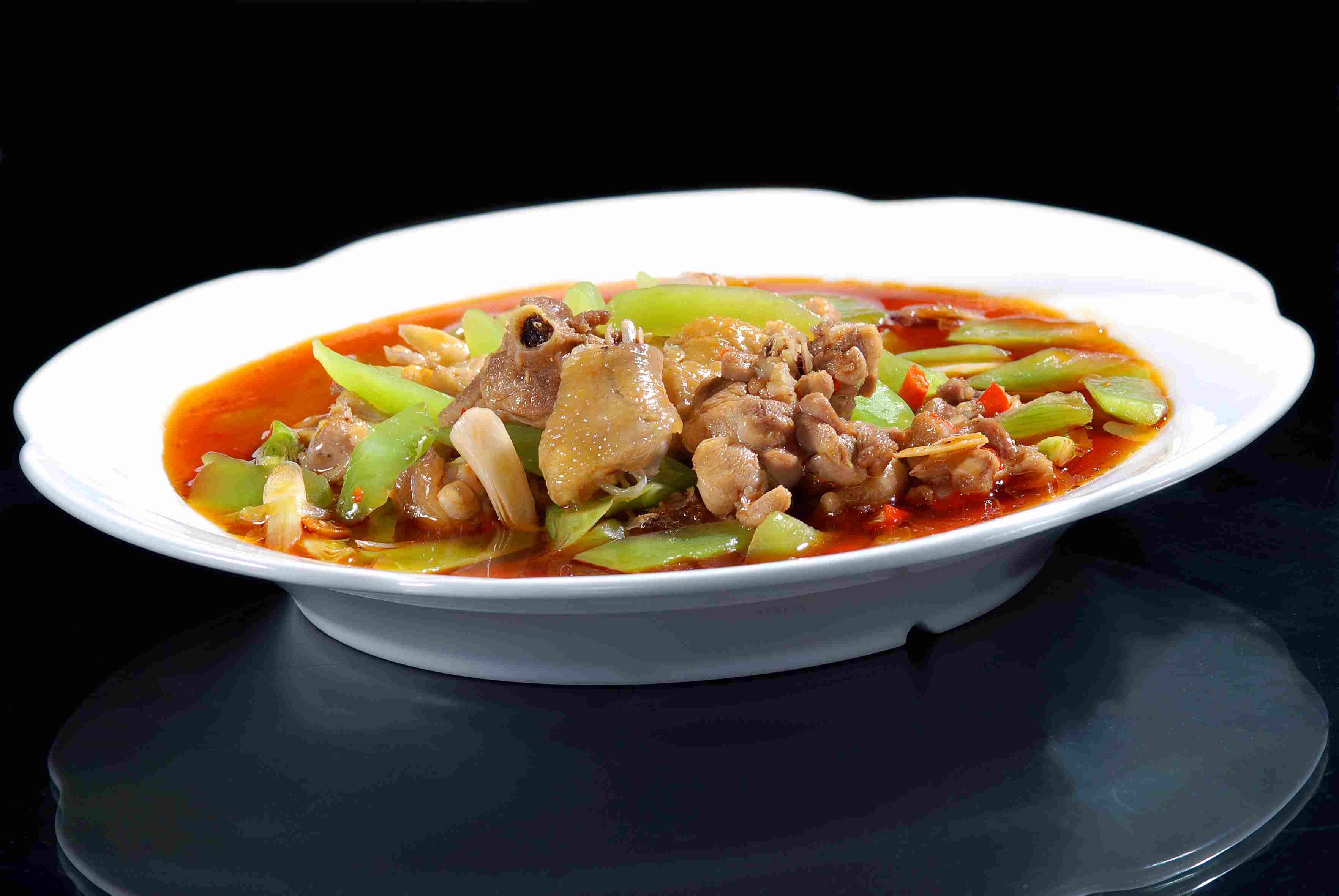 餐饮美食新式热窝鸡宣传图片灯箱