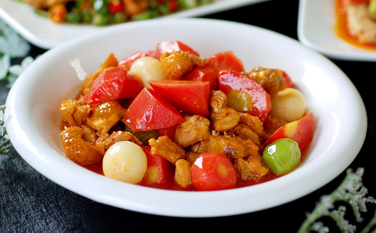 餐饮美食胡萝卜烧牛肉元宣传图片灯箱