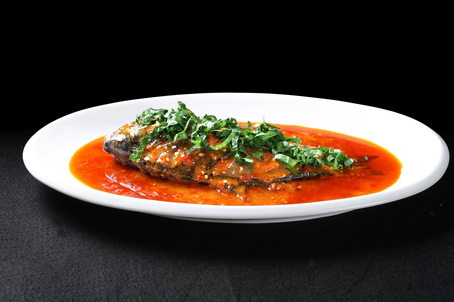 餐饮美食川菜霍香千岛湖鲫鱼高清图片