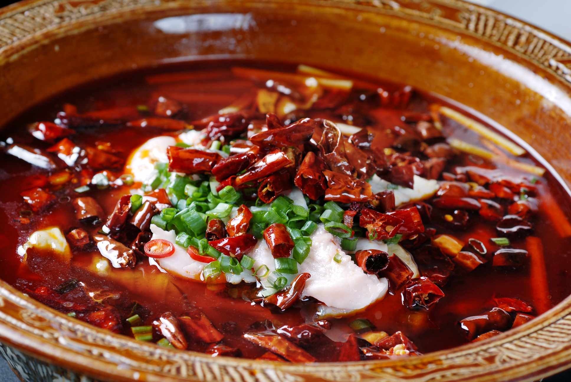 餐饮美食川菜爽口花鲢高清图片