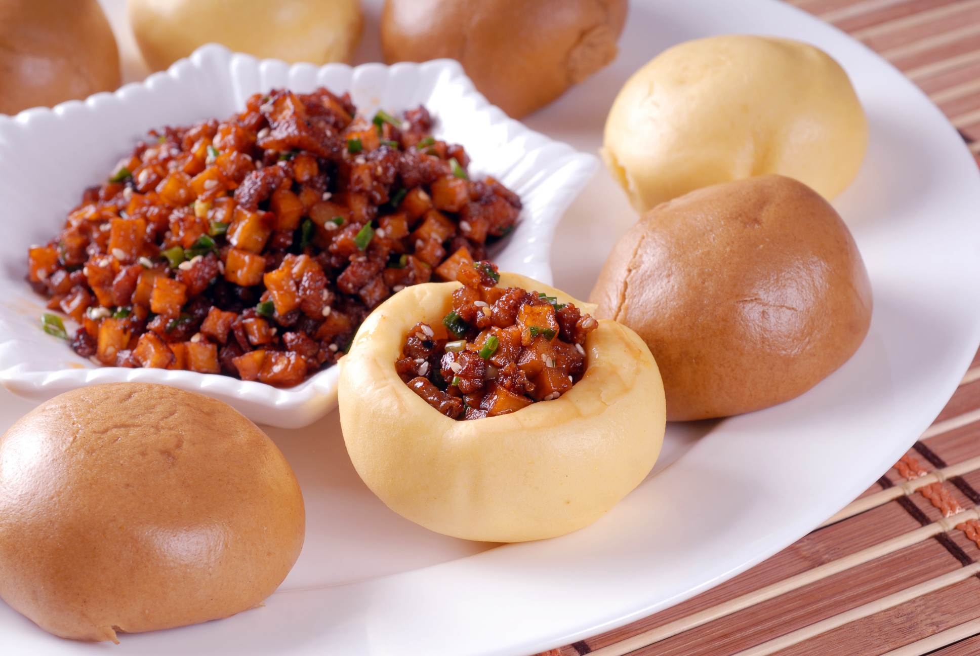 餐饮美食五台山台磨窝窝头高清图片