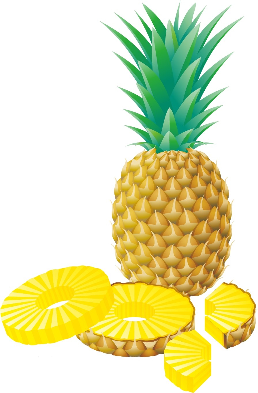 卡通凤梨卡通菠萝免抠透明素材设计图