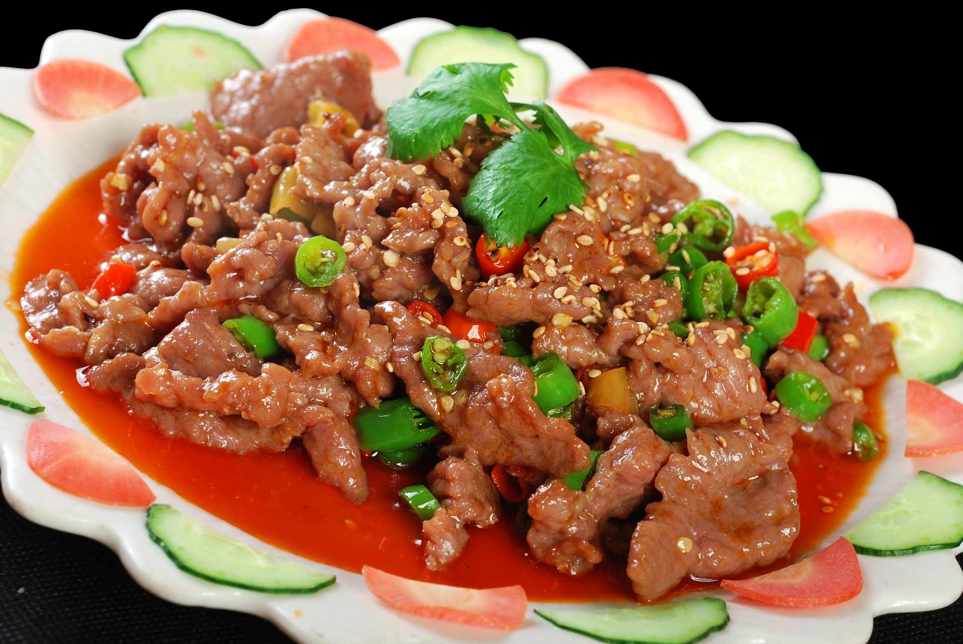 高清图片餐饮美食川菜鲜椒牛肉高清图片863