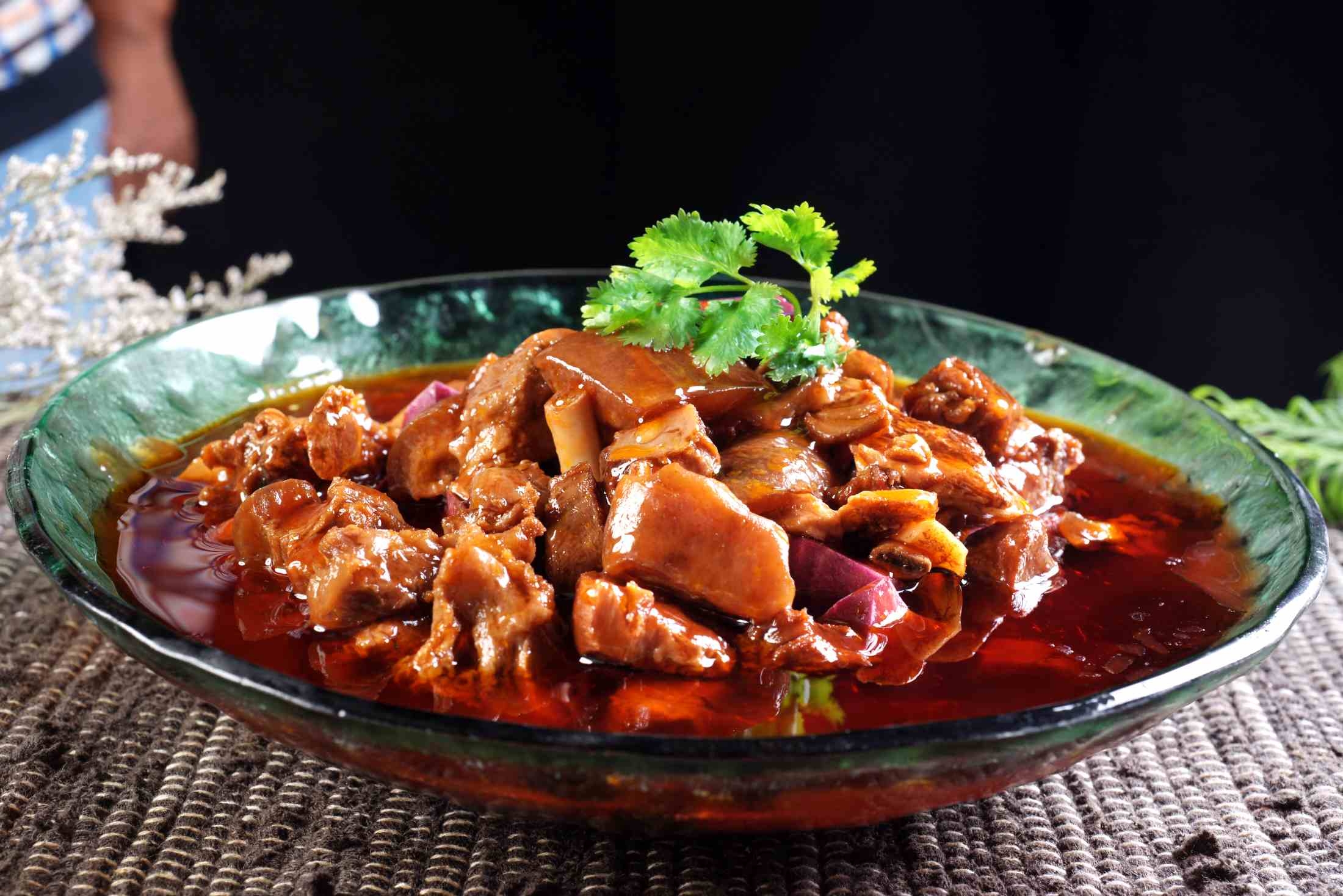 高清图片餐饮美食川菜紫薯焖野猪高清图片