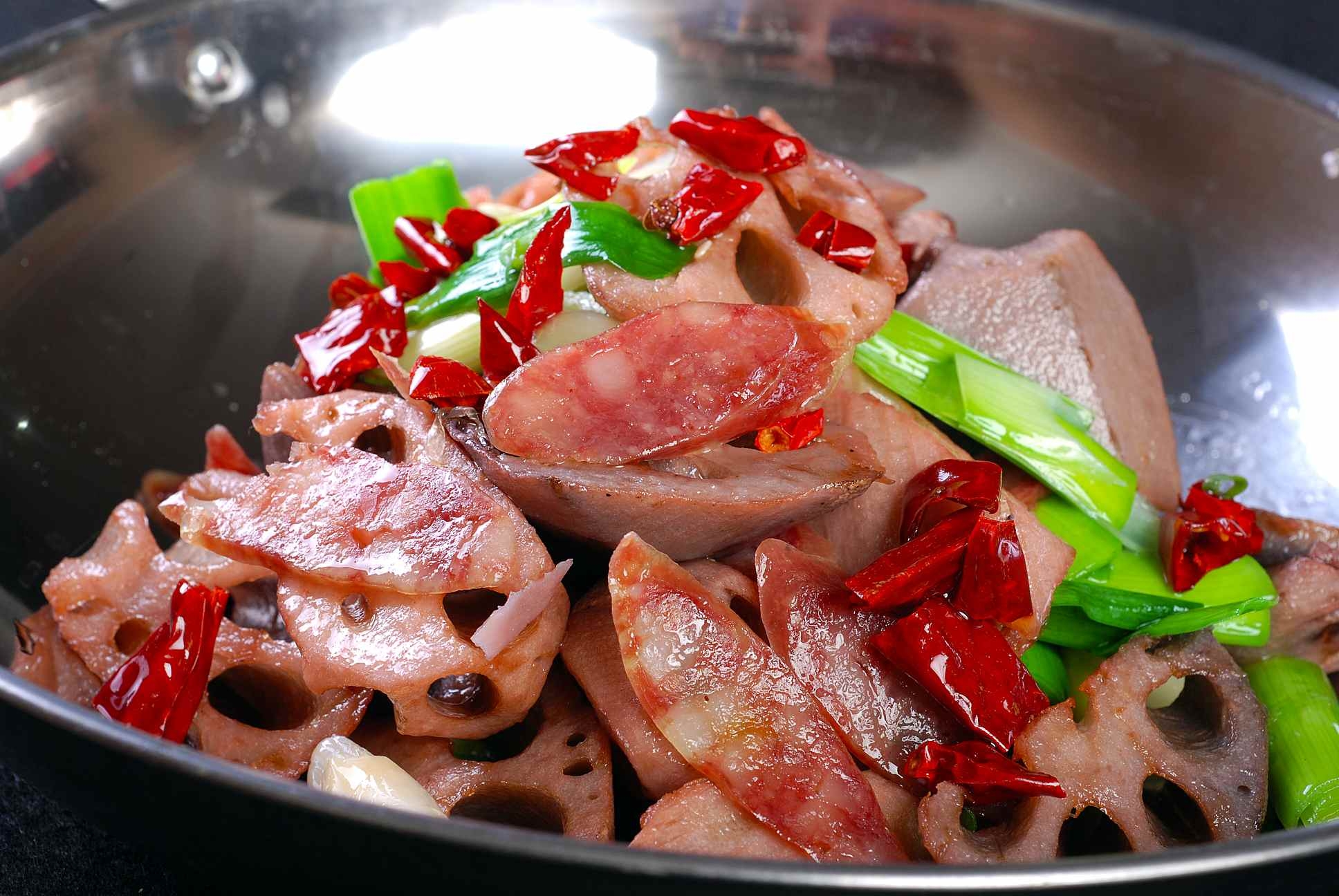 餐饮美食腊味香藕宣传图片灯箱