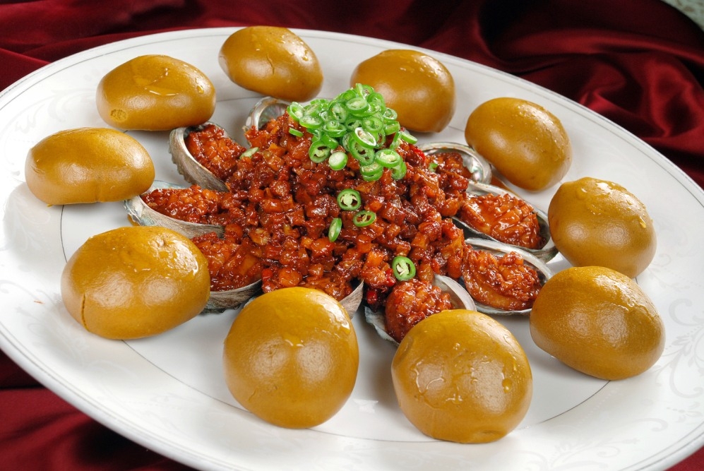 餐饮美食川菜麦包靓鲜鲍高清图片