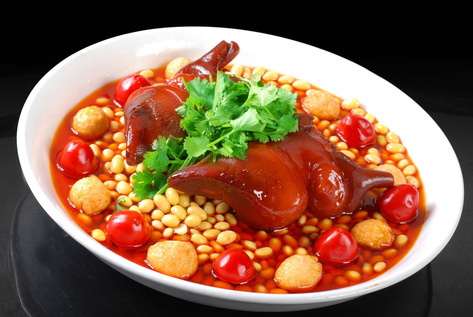 餐饮美食一品牛掌高清图片