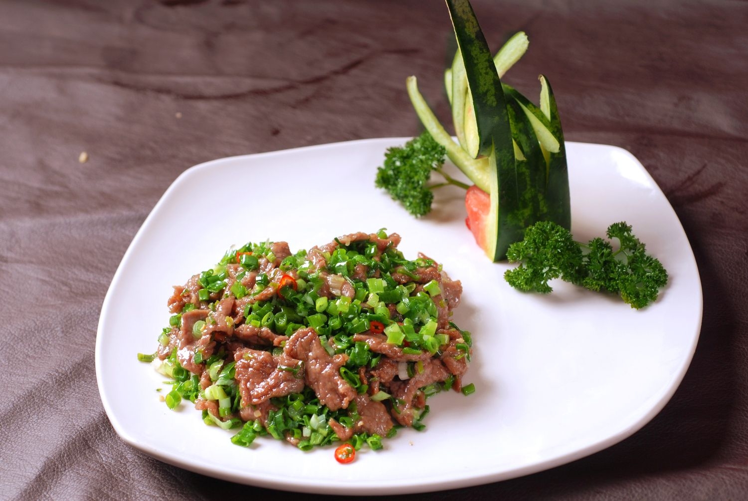 餐饮美食川菜韭香牛柳高清图片398