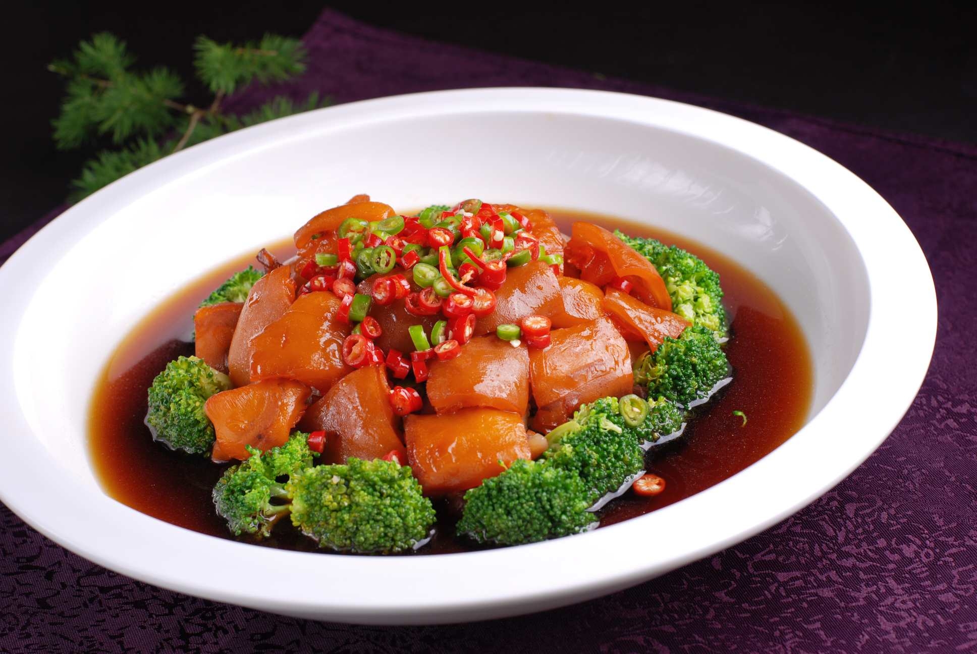 餐饮美食川菜椒香牛掌高清图片346