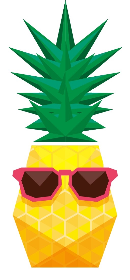 卡通凤梨卡通菠萝免抠透明素材设计图