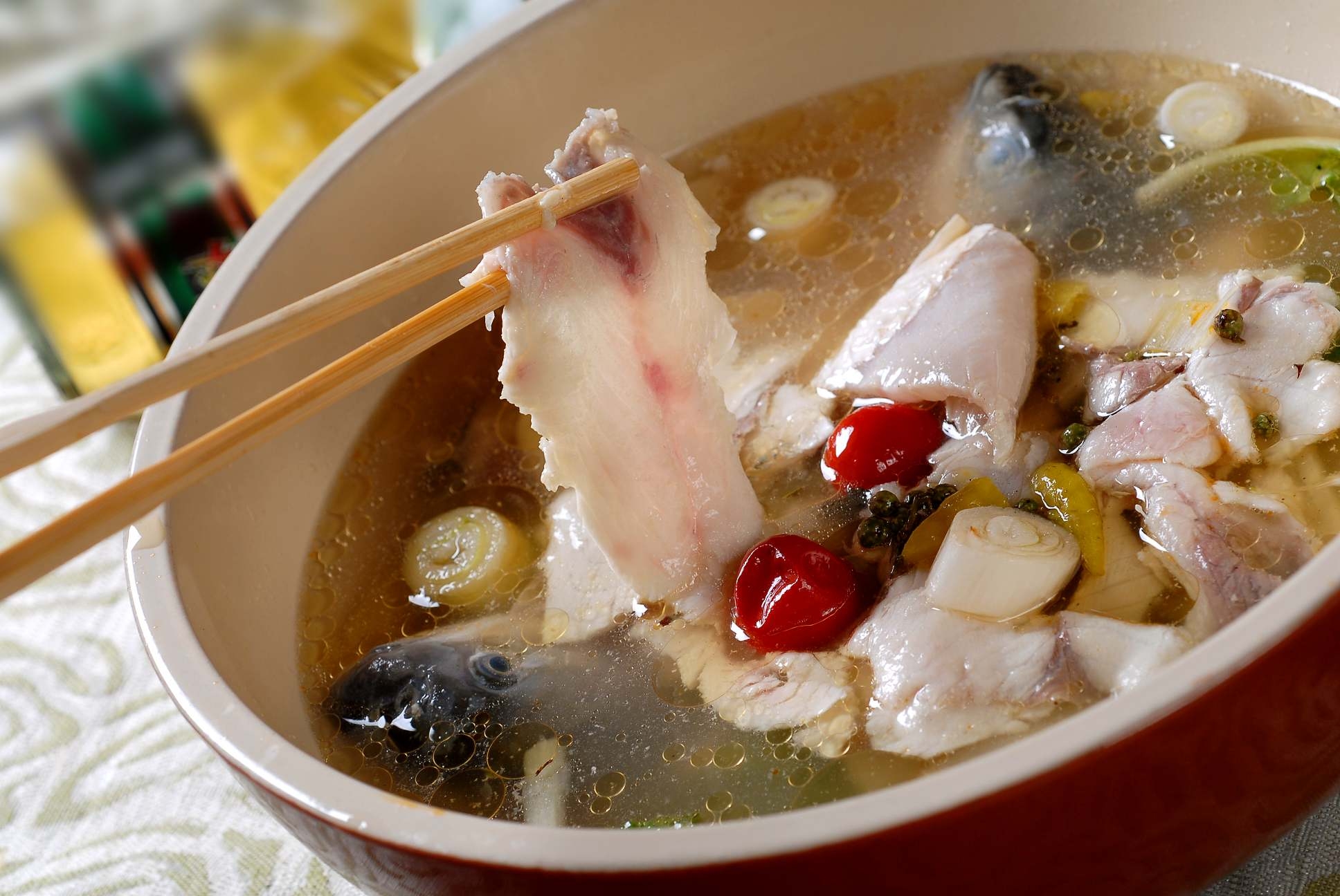 高清图片餐饮美食川菜酸汤乌鱼片高清图片