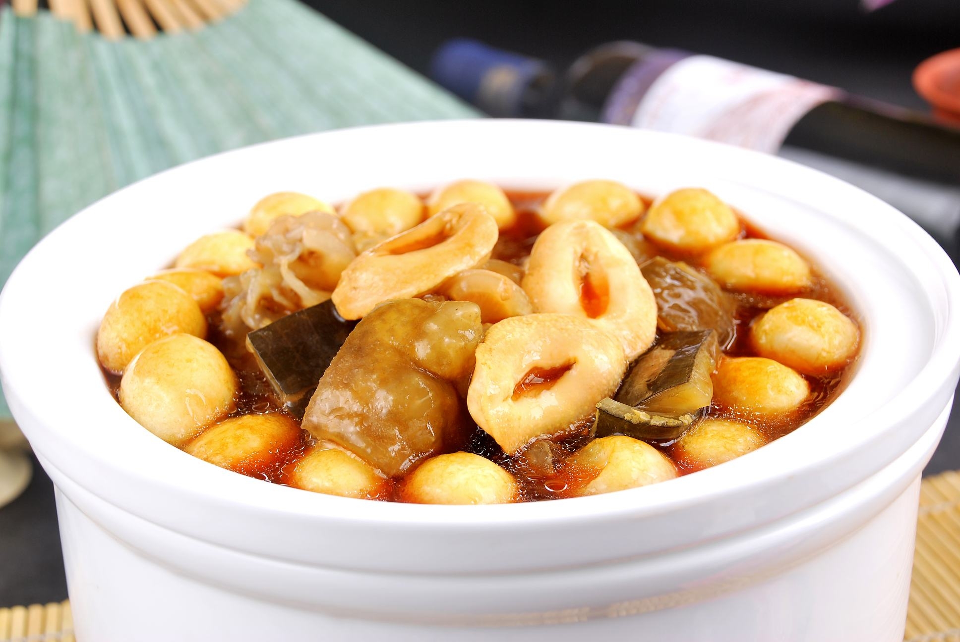 餐饮美食川菜御膳四宝高清图片