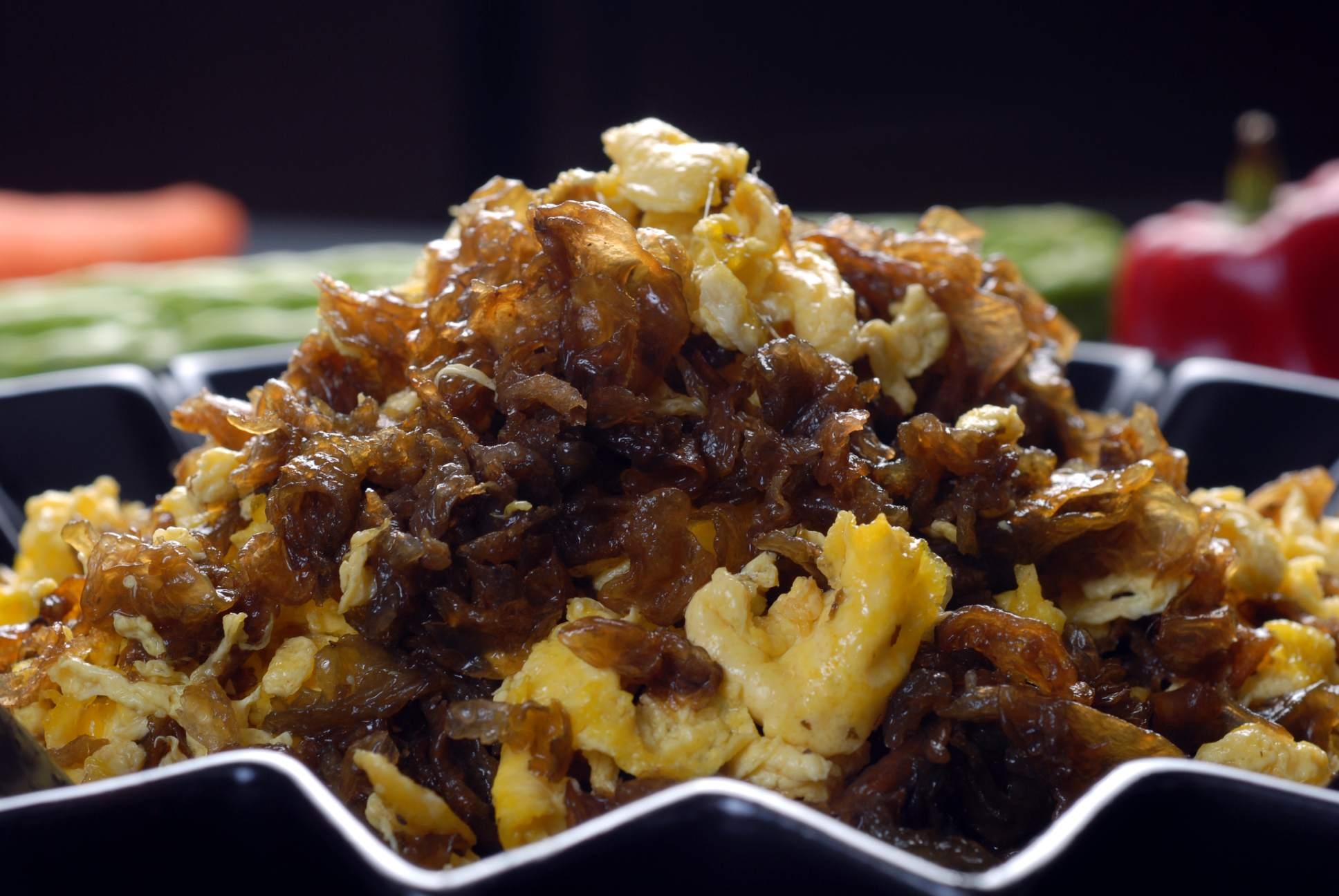 餐饮美食湖北地木耳炒蛋宣传图片灯箱