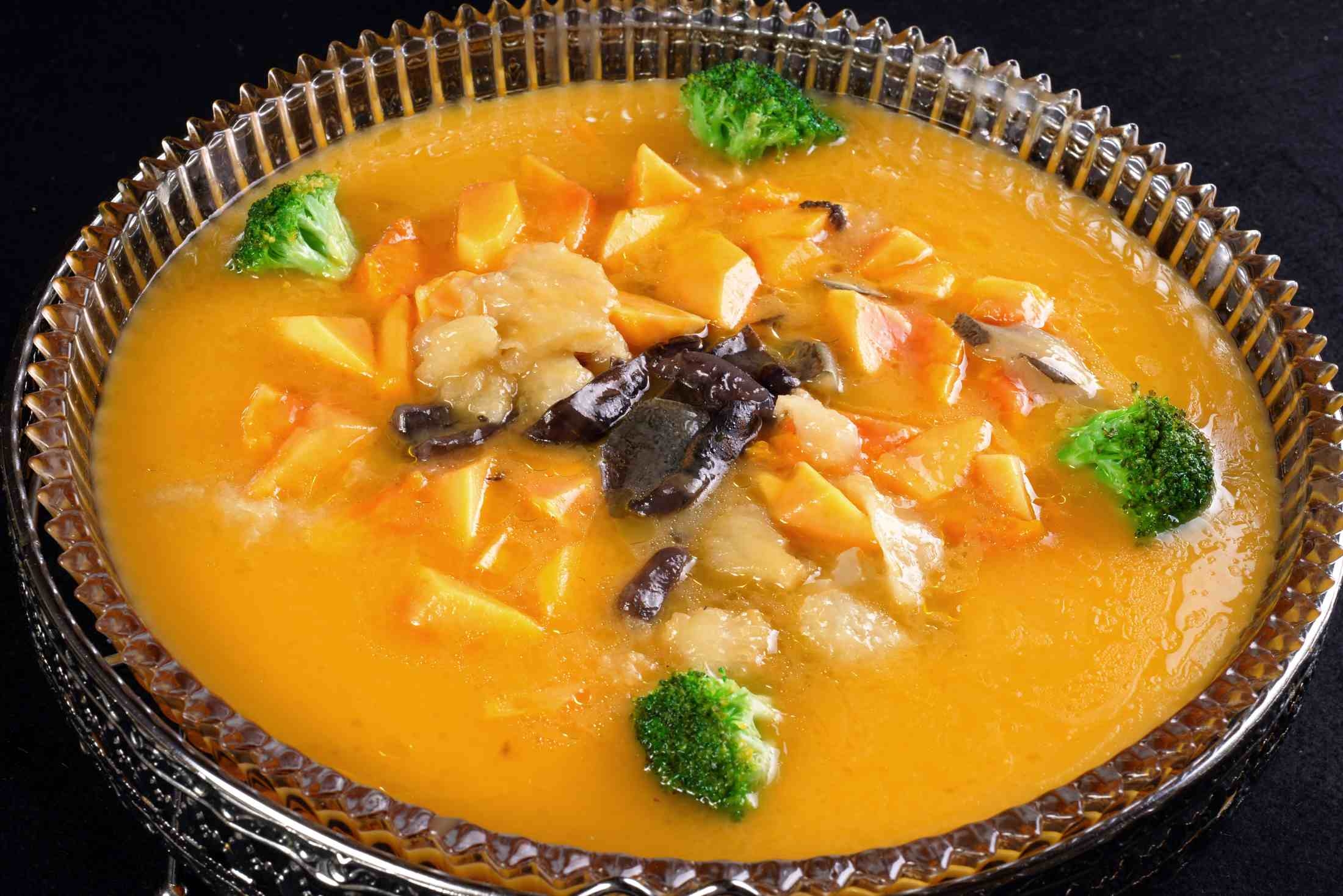 餐饮美食川菜木瓜烩鱼唇高清图片534