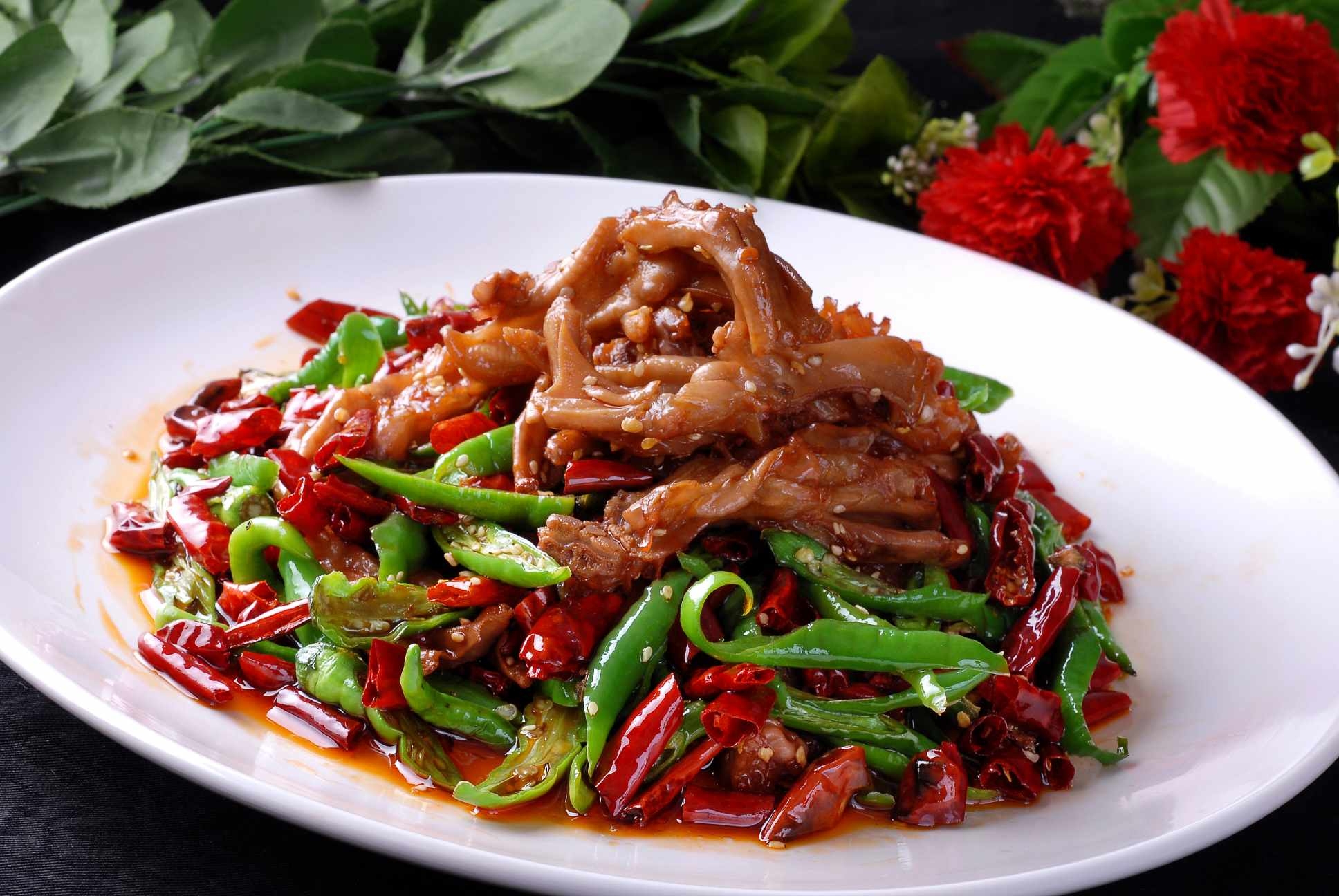 香辣鸭掌高清图片