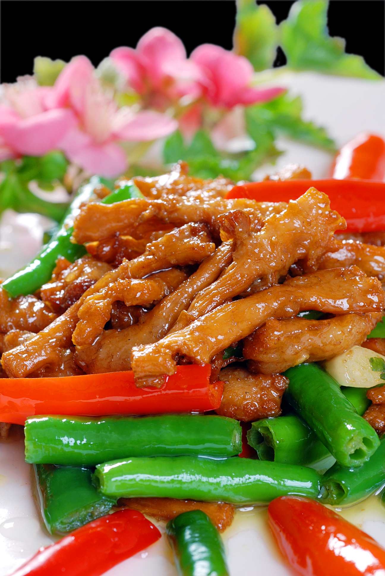 餐饮美食风味猪鼻筋高清图片