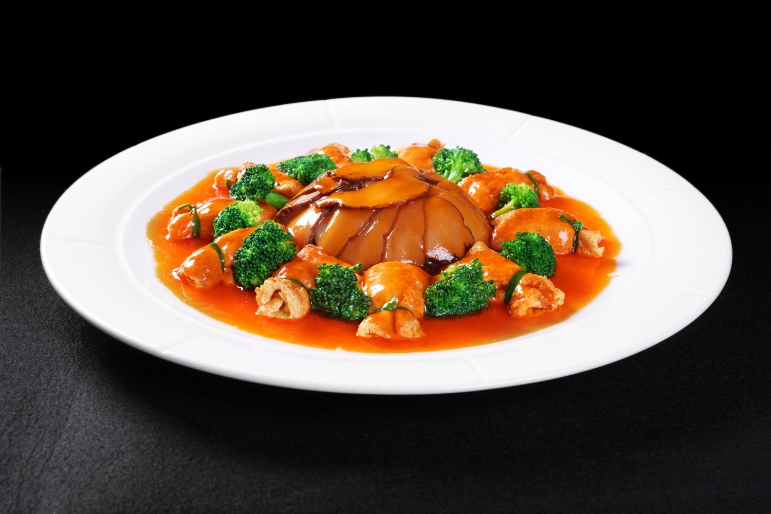 高清图片餐饮美食川菜口袋豆腐扒白灵菇高清图片(1)