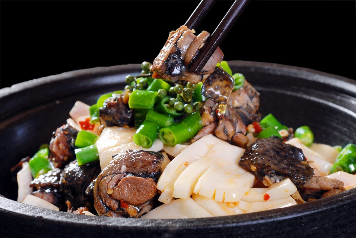 餐饮美食川菜青椒黄喉鸡高清图片618