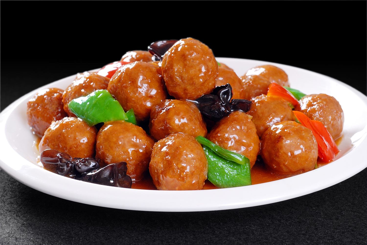 高清图片餐饮美食川菜熘丸子高清图片