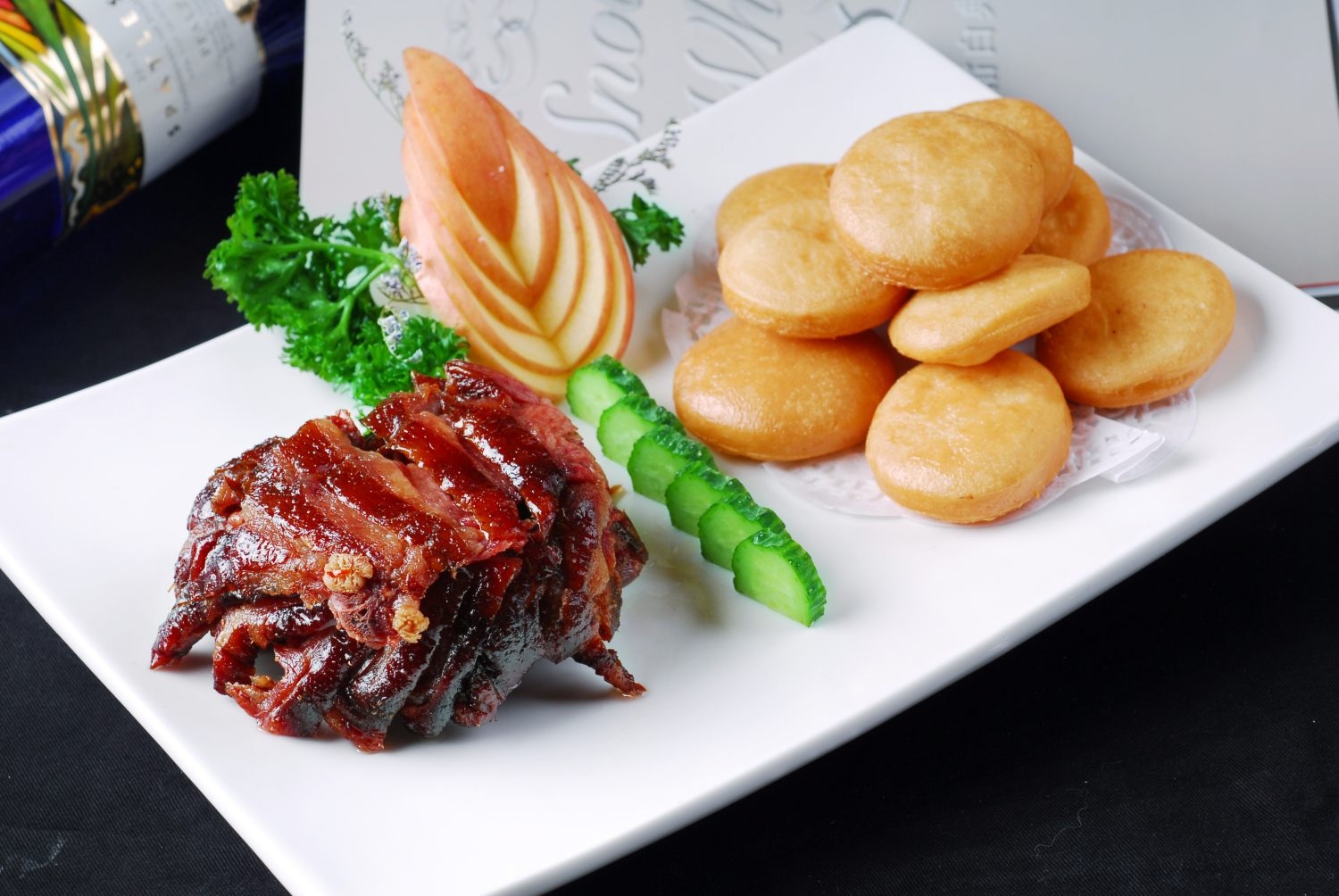 餐饮美食热菜过桥风味鸭宣传图片灯箱