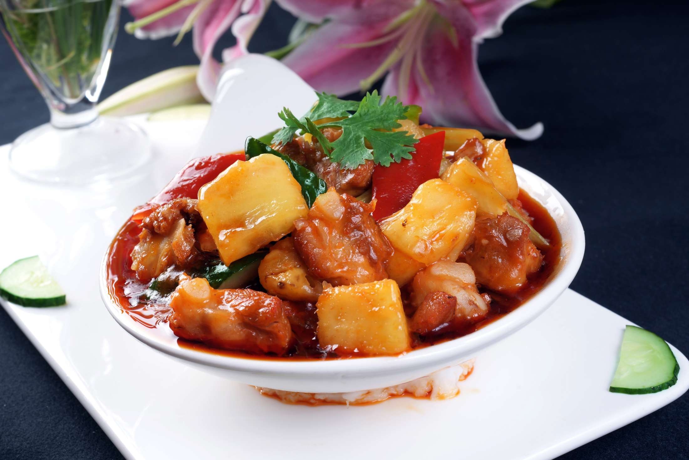 菠萝排骨高清图片