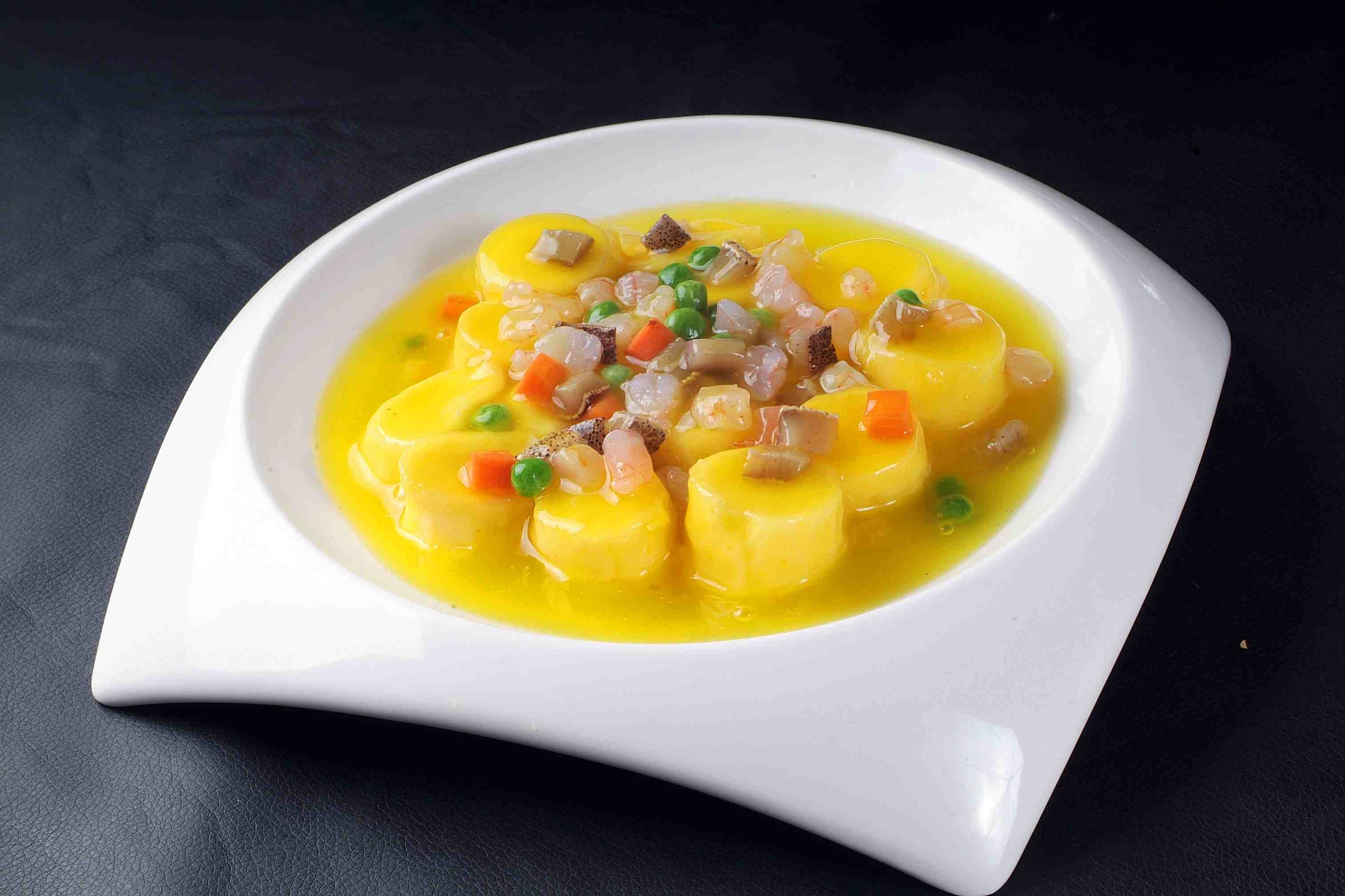 餐饮美食潮汕海皇豆腐宣传图片灯箱