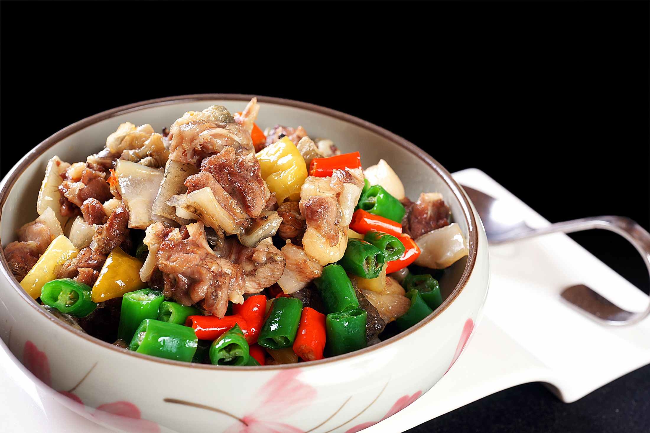 高清图片餐饮美食川菜鲜椒煸甲鱼高清图片