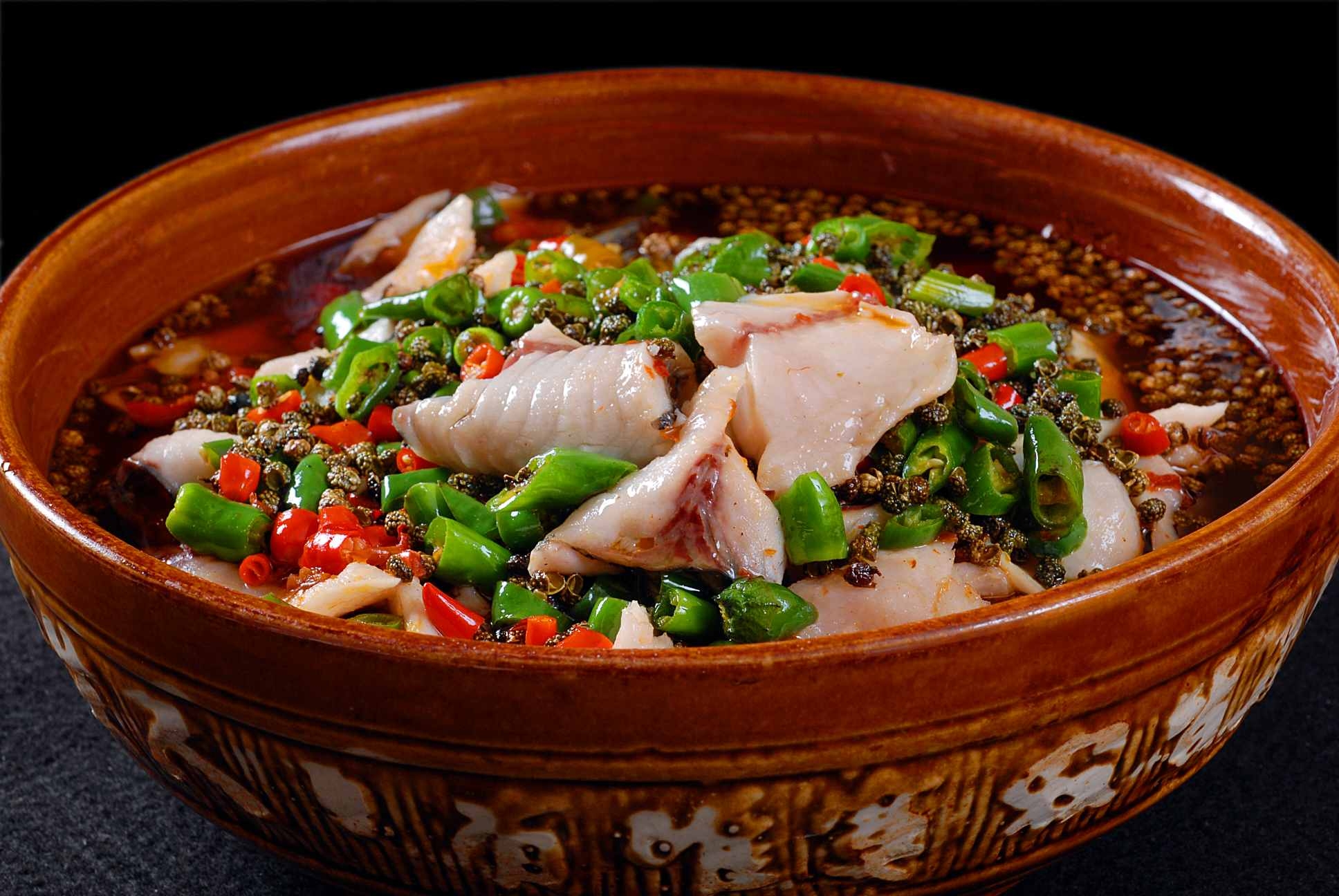 高清图片餐饮美食川菜热菜青花椒鱼片()高清图片644