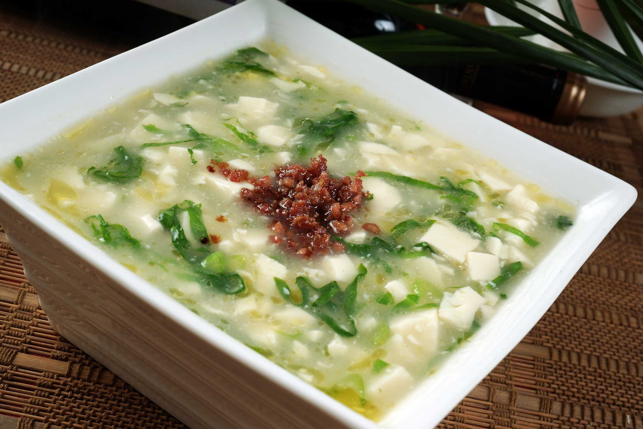 餐饮美食蔬菜豆花高清图片