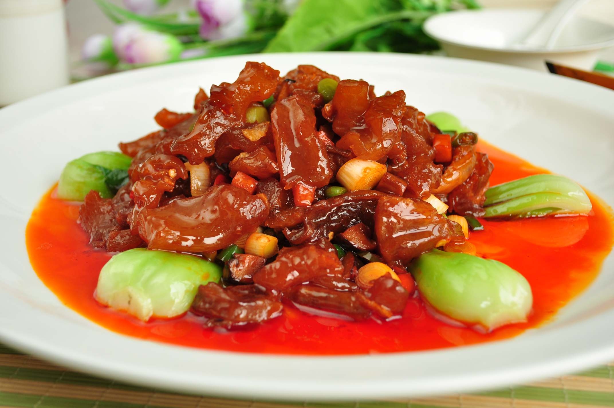 高清图片餐饮美食川菜牛蹄筋家常蹄筋高清图片