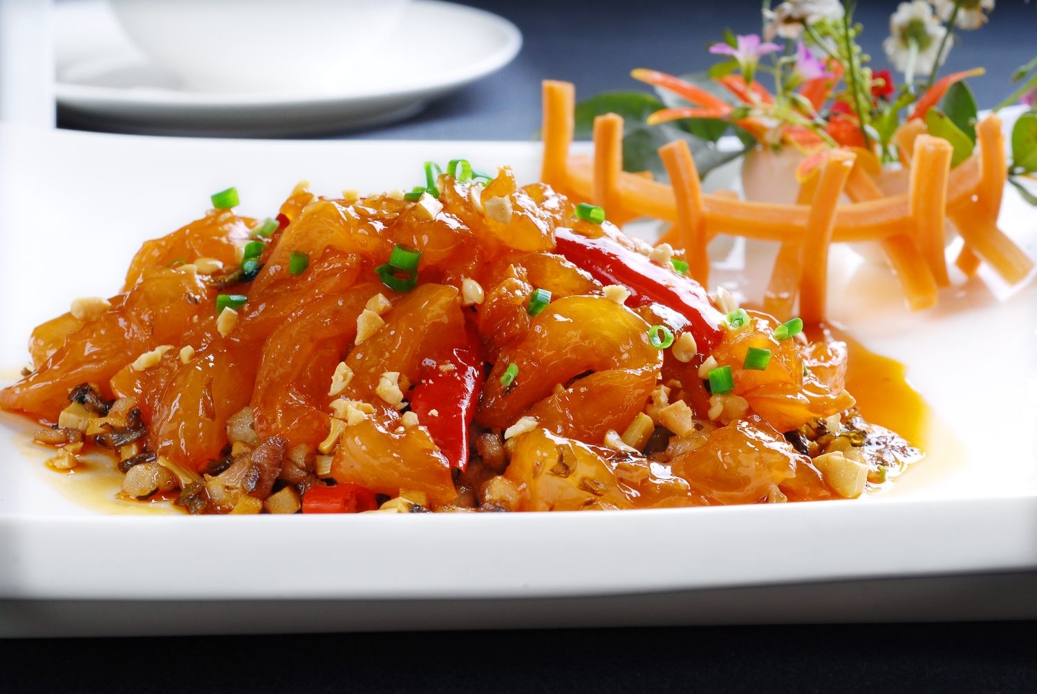 餐饮美食川菜干烧驴筋高清图片