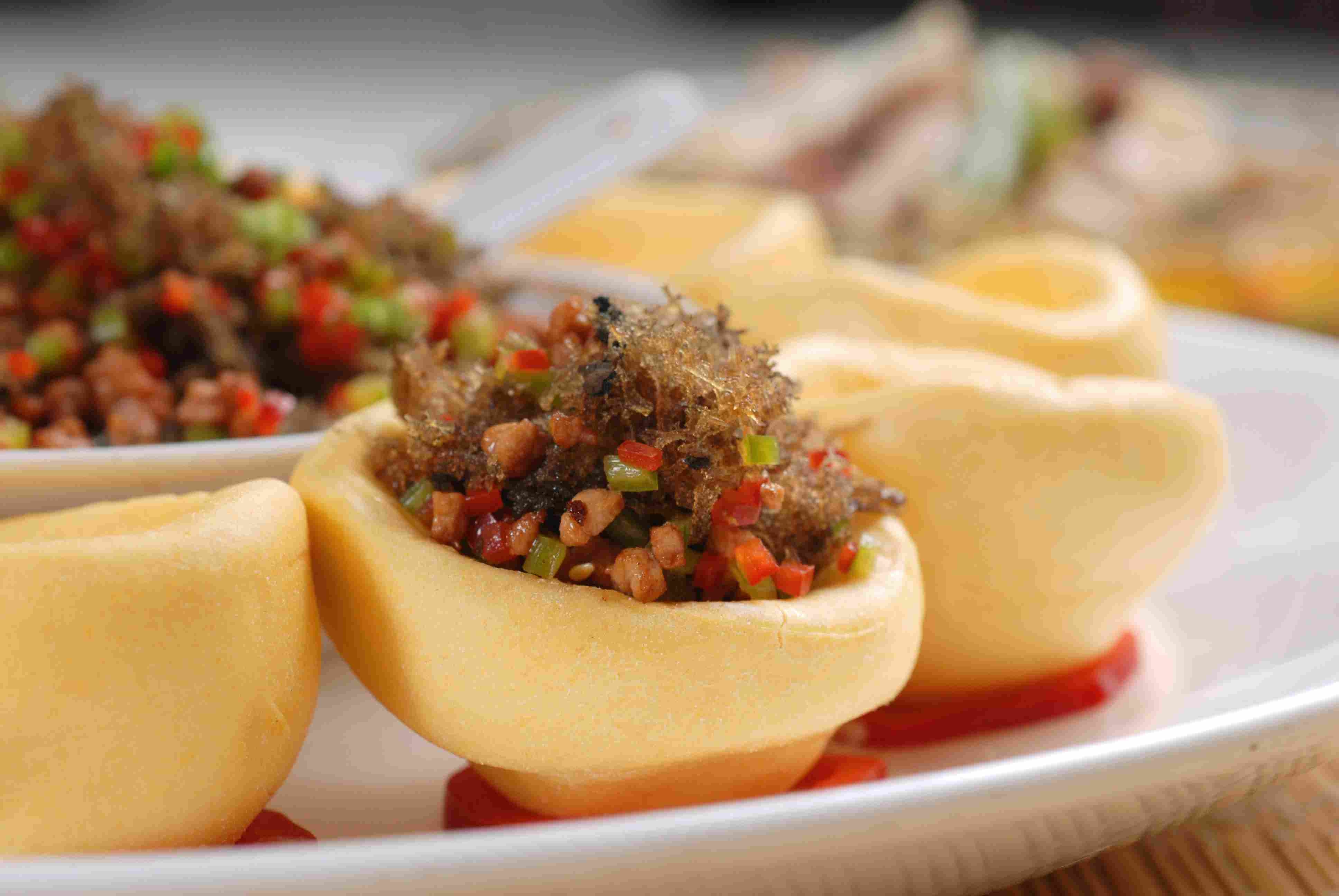 高清图片餐饮美食川菜竹燕窝窝头高清图片