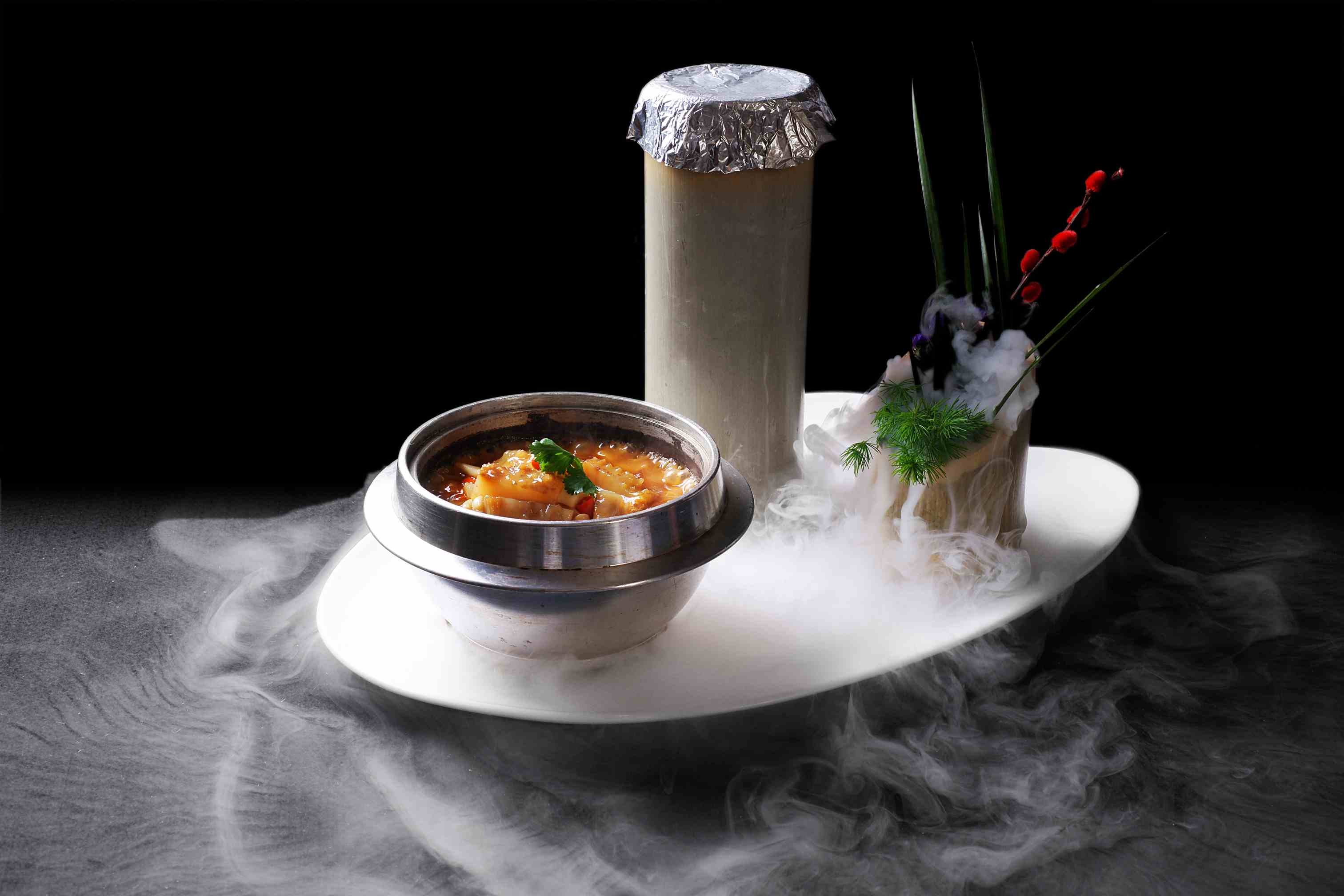 餐饮美食川菜热川竹筒辽参高清图片670