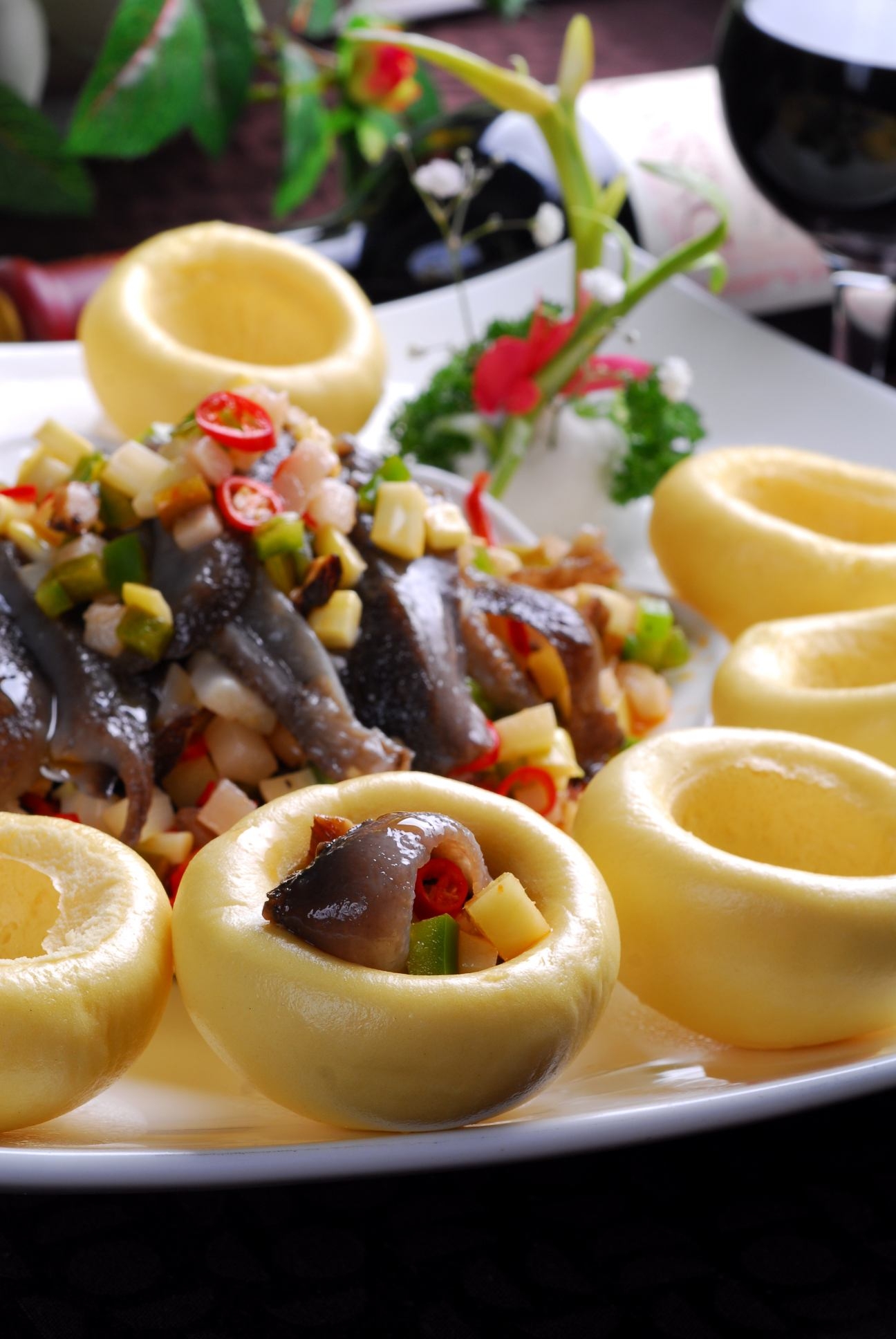 高清图片餐饮美食川菜粗粮配辽参高清图片63