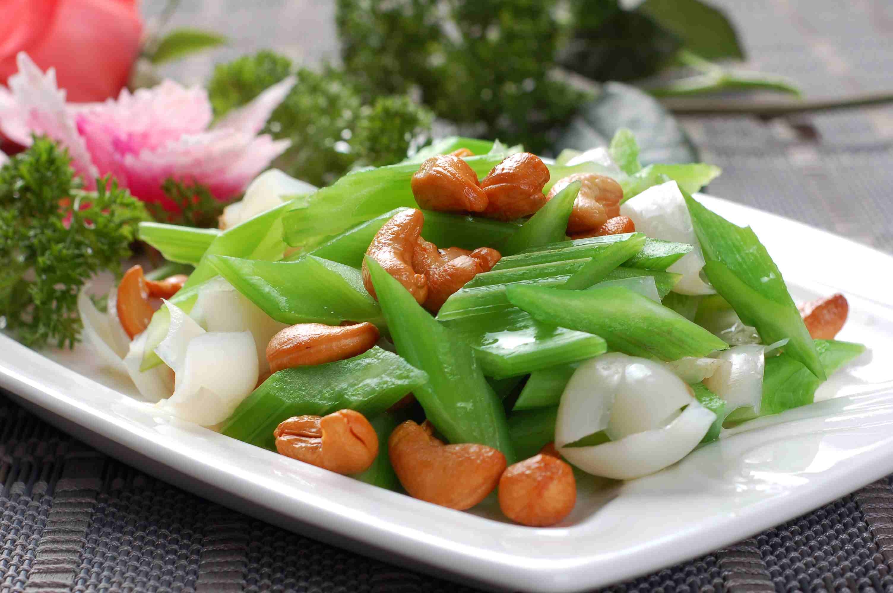 高清图片餐饮美食川菜西芹百合炒腰果高清图片850