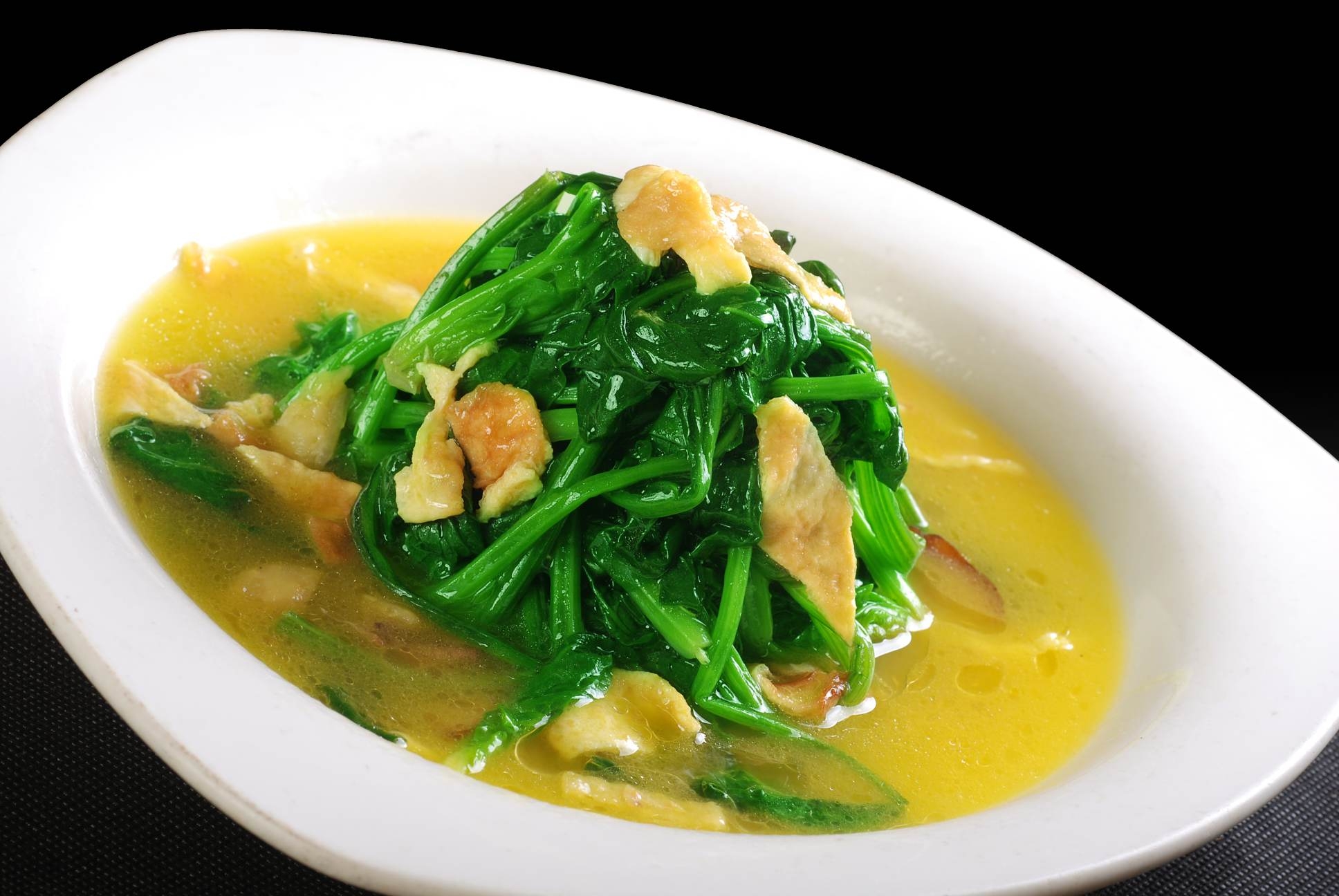 餐饮美食三鲜菠菜高清图片