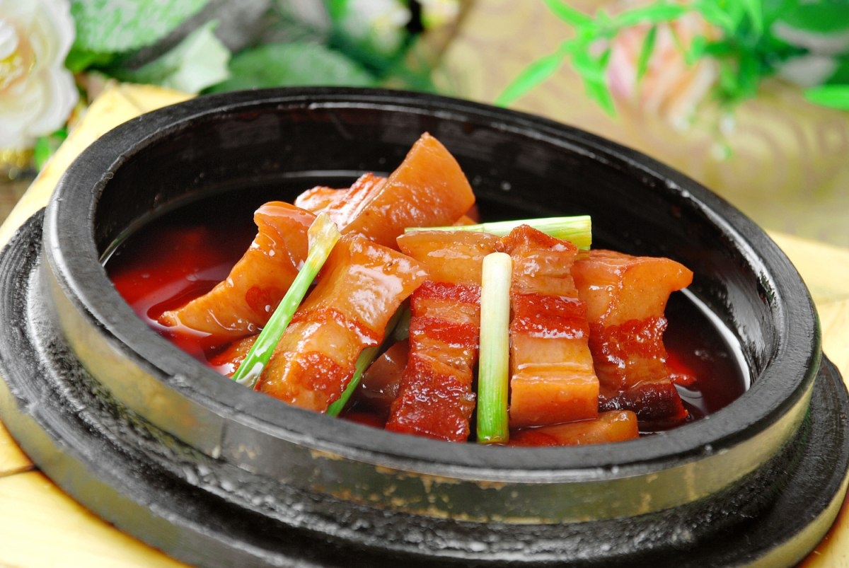 餐饮美食腐竹红烧肉宣传图片灯箱