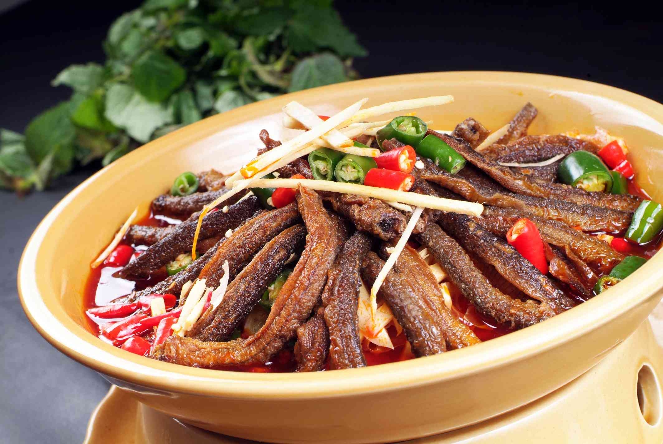 高清图片餐饮美食川菜农家土鳝鱼()高清图片