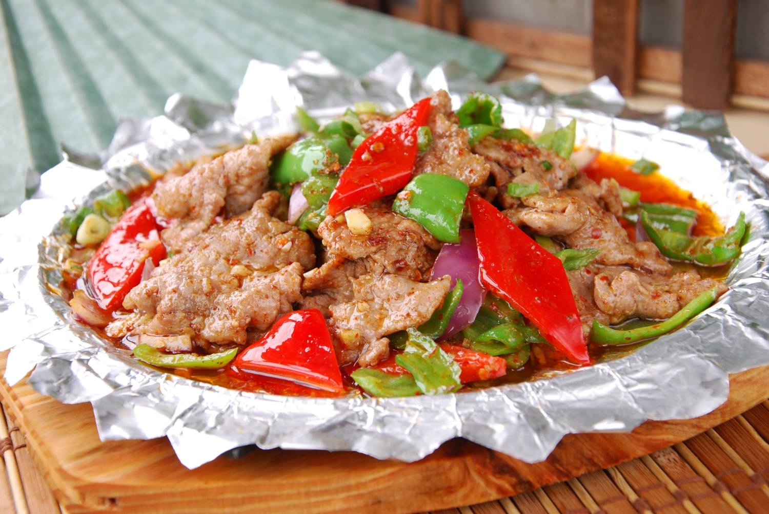 牛双椒牛柳高清图片