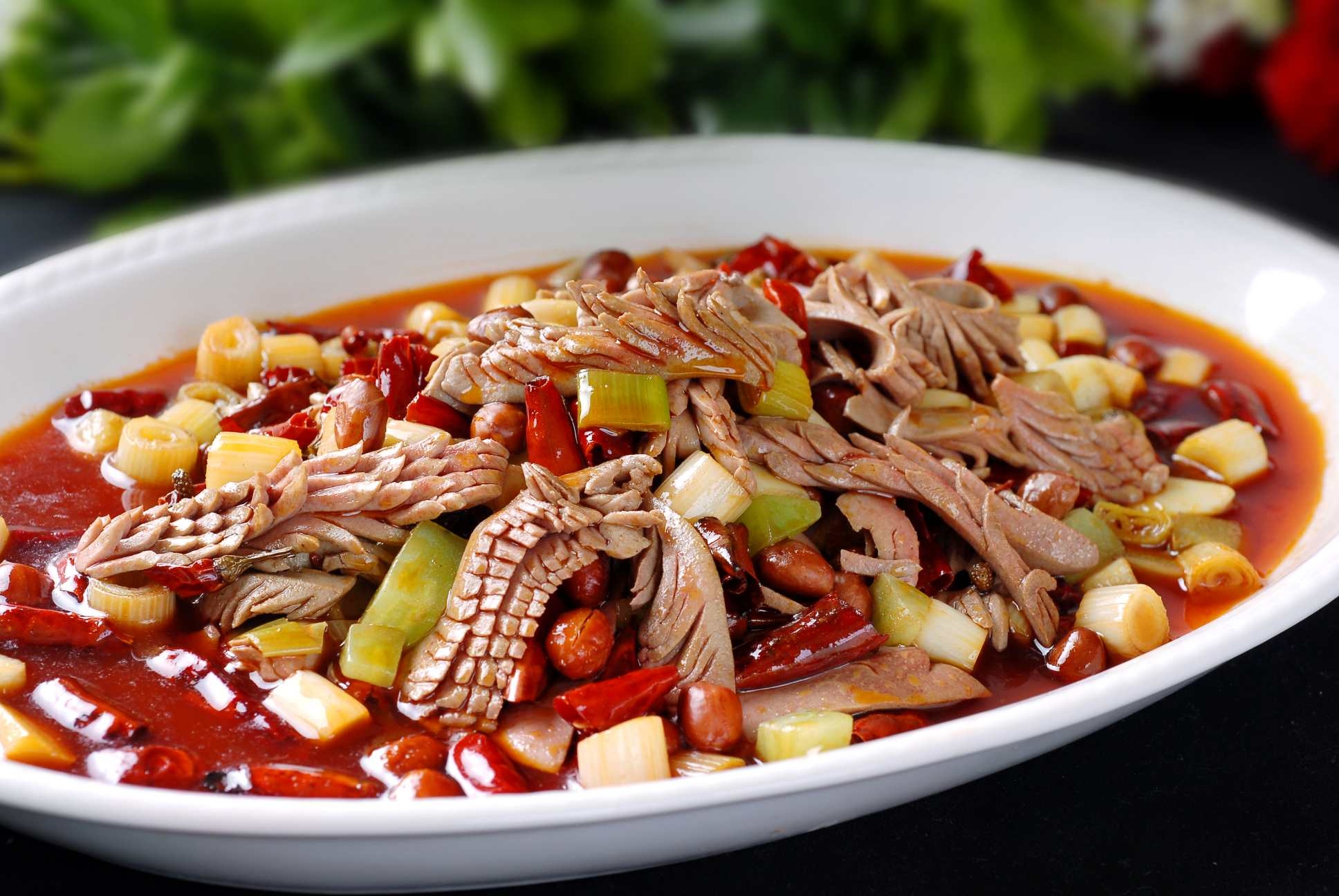 特色菜品宫爆腰块高清图片