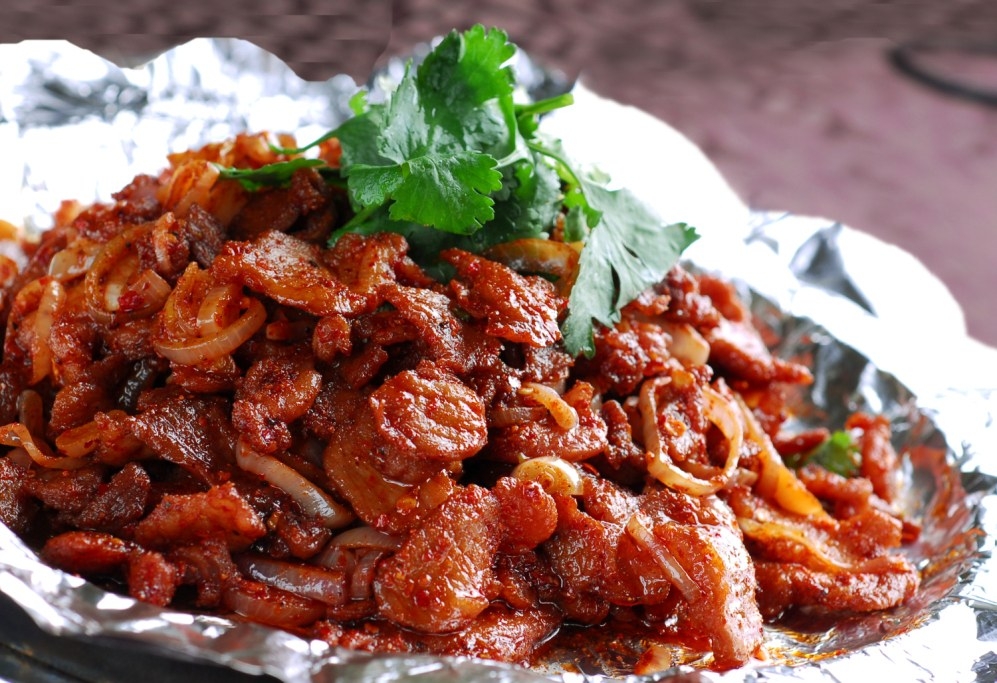 餐饮美食川菜蒙古炒烤肉高清图片511