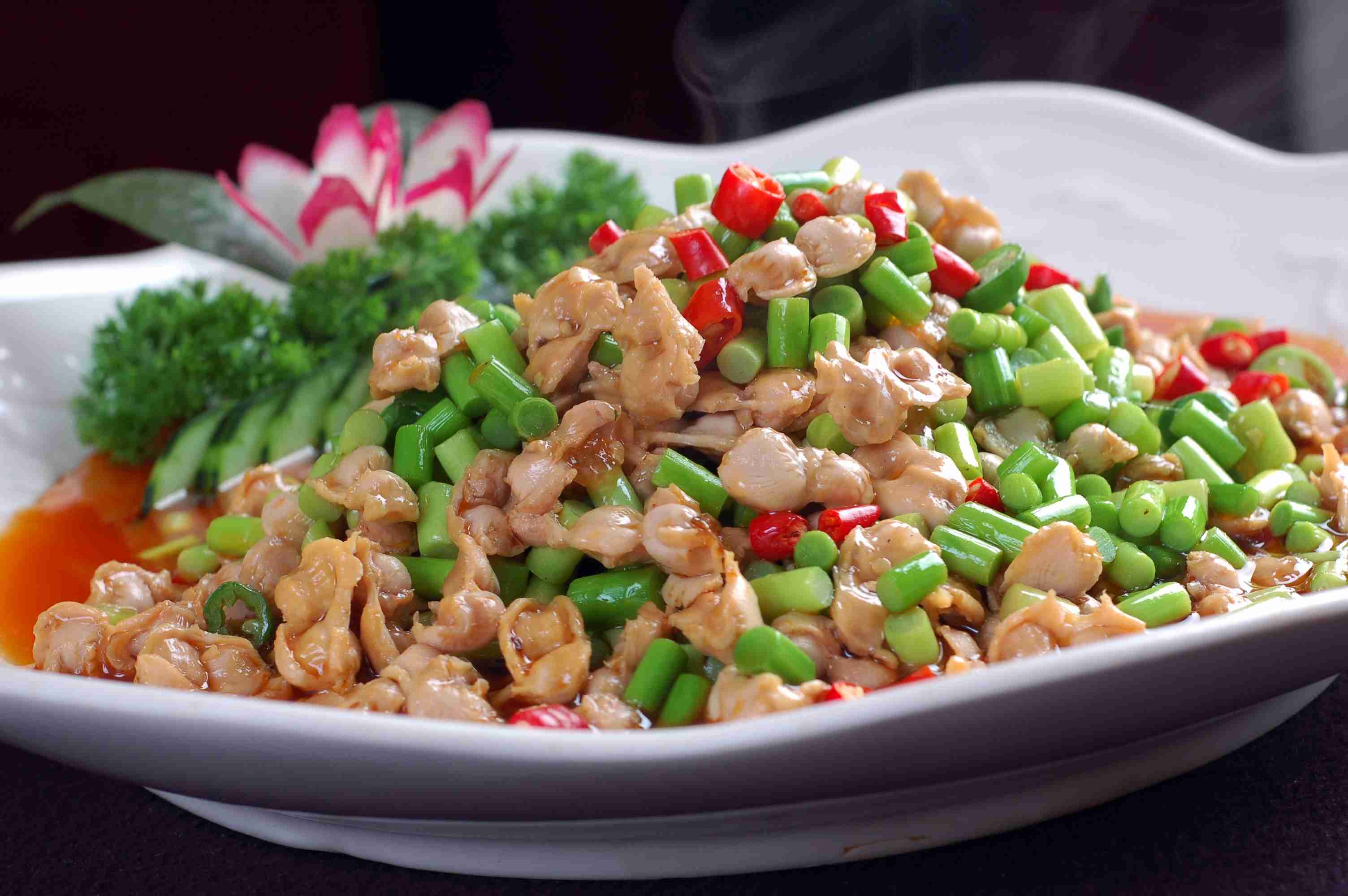 餐饮美食椒香雀胗(1)宣传图片灯箱