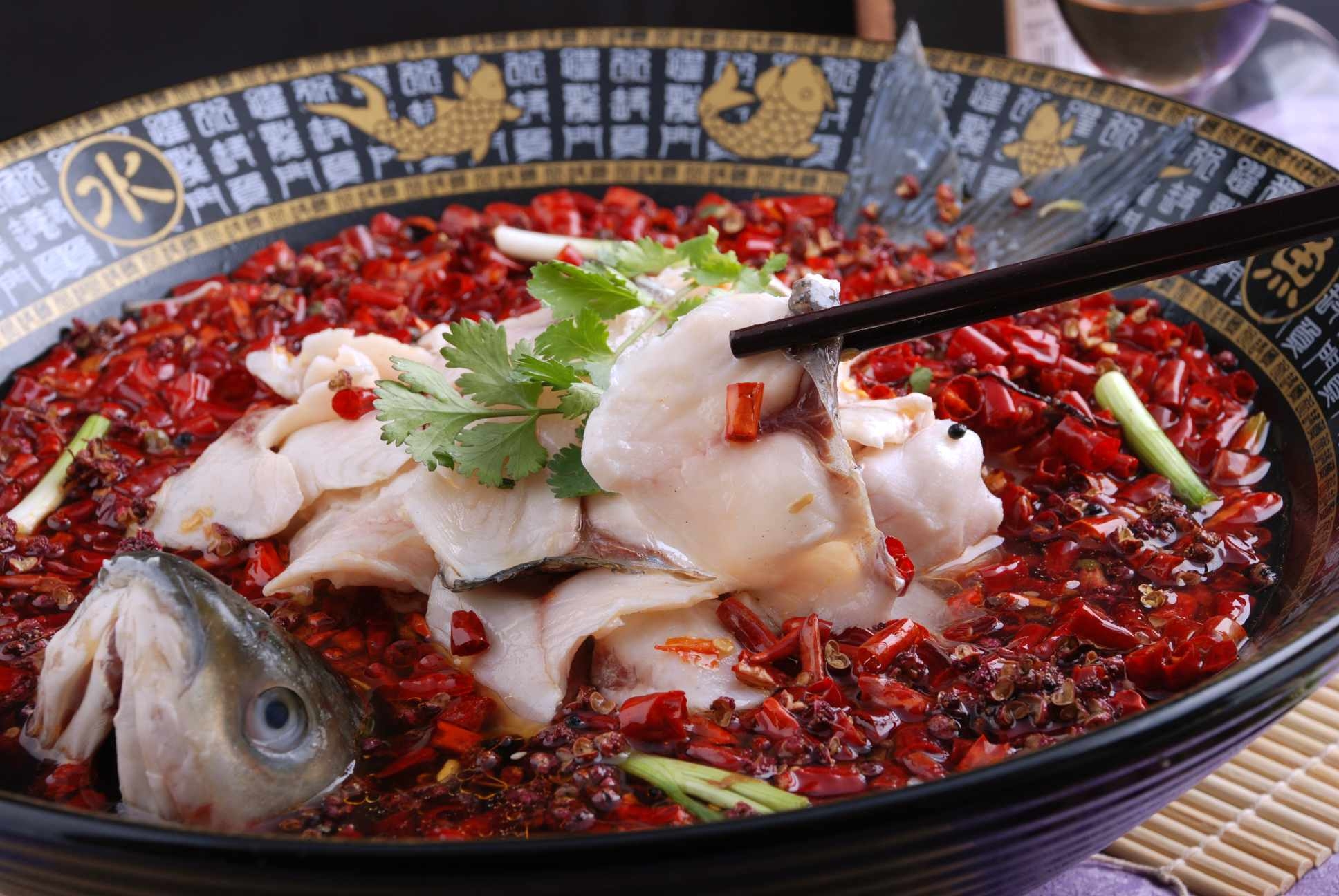 餐饮美食沸腾鱼宣传图片灯箱