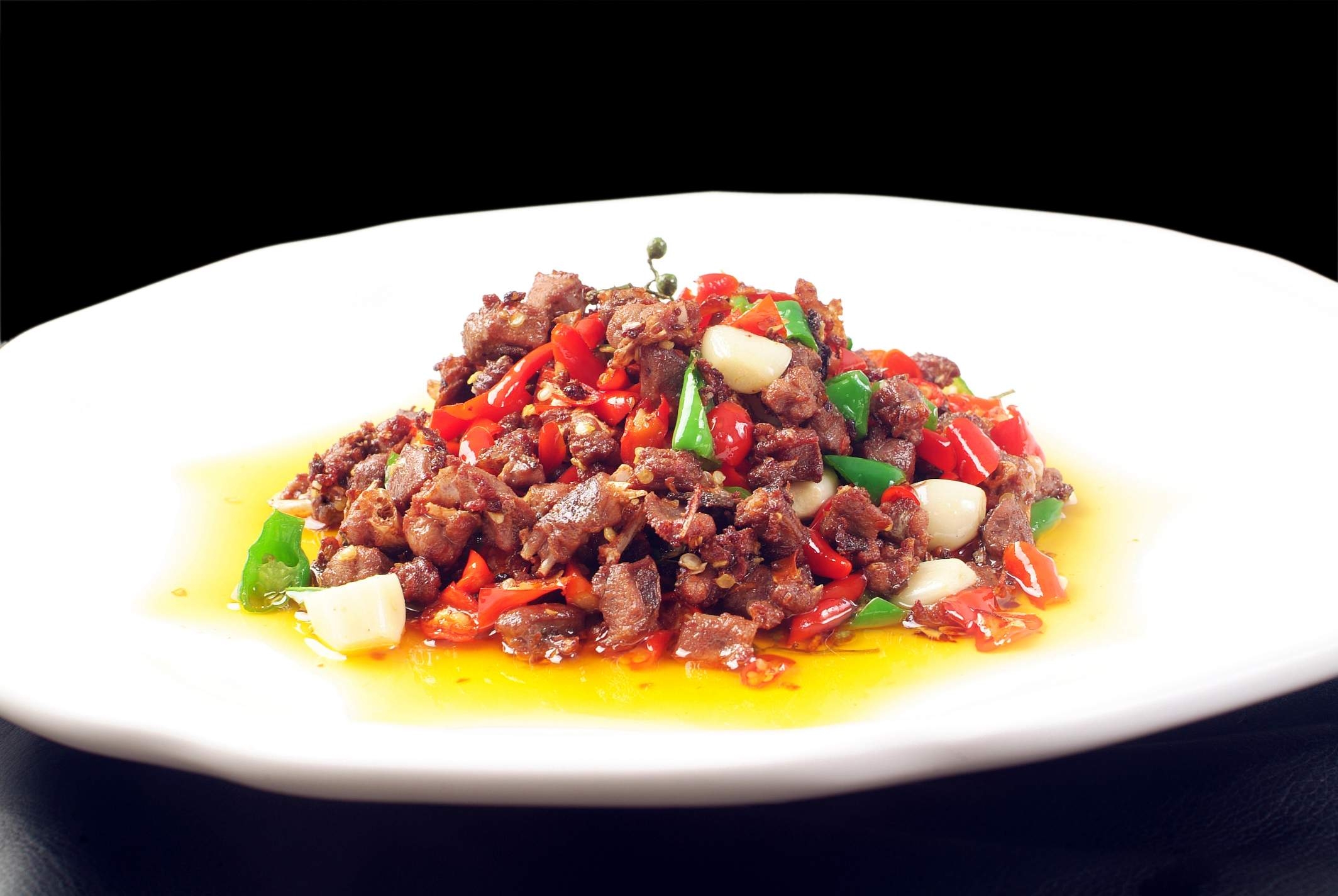 餐饮美食双椒斑鸠高清图片