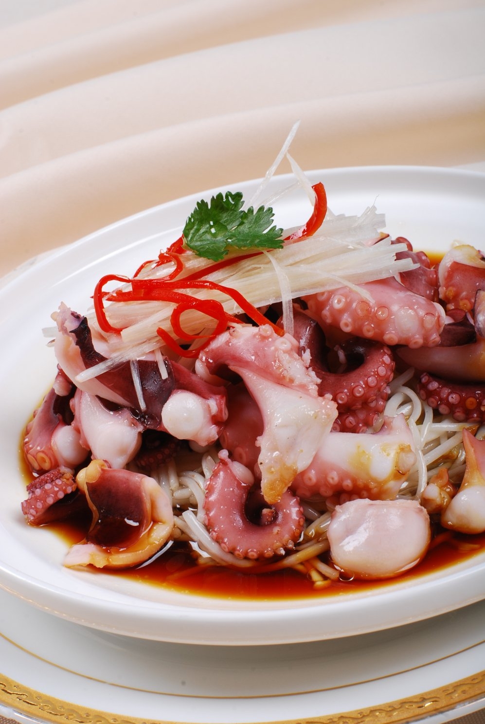 餐饮美食白灼八爪鱼宣传图片灯箱