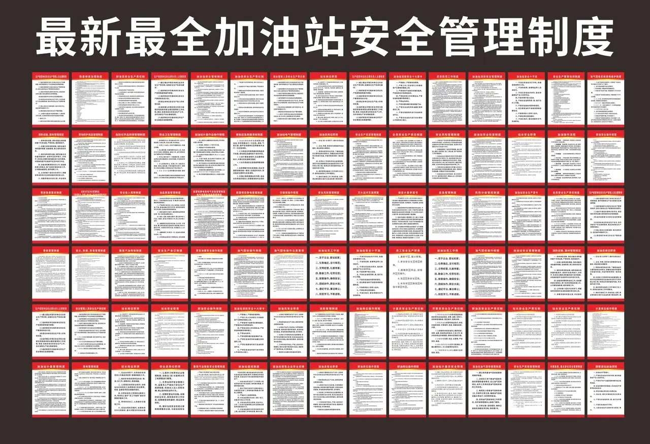 最新加油站安全管理制度牌